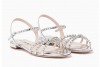 Miu Miu - Silver Crystal-Embellished Sandals